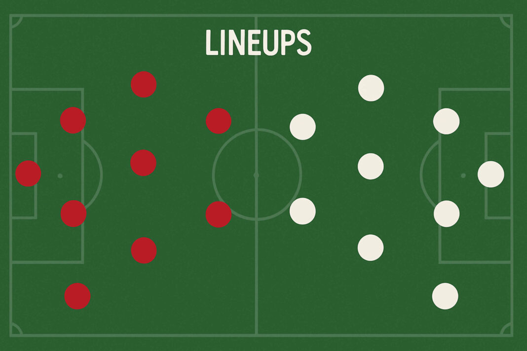 match player lineups